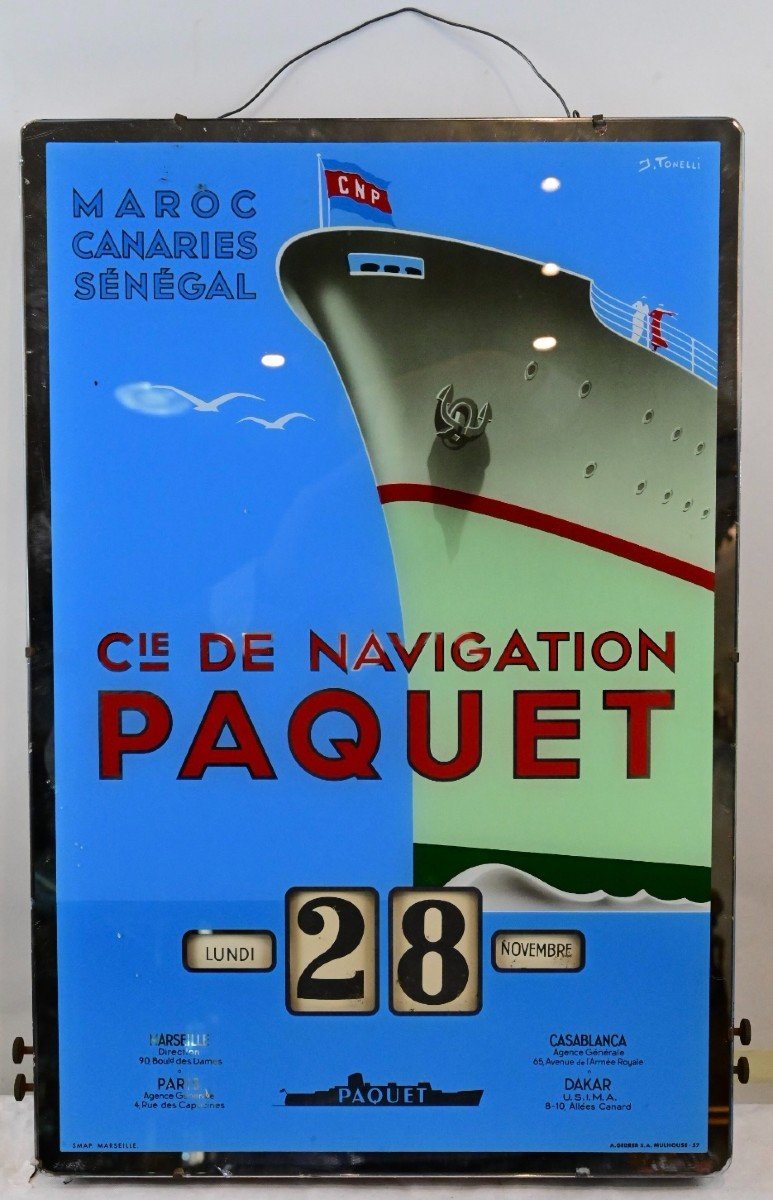 J.TONELLI - Calendario, Francia Anni 50